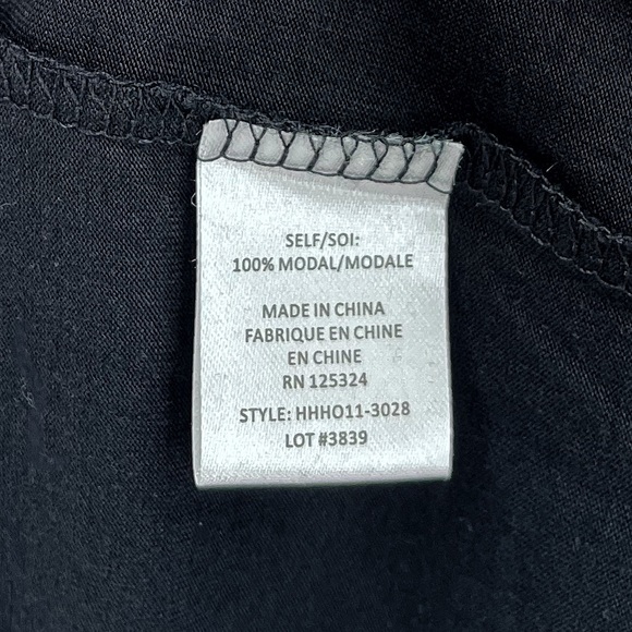 Haute Hippie black long sleeve draped front mini dress, size Small - Picture 5 of 7